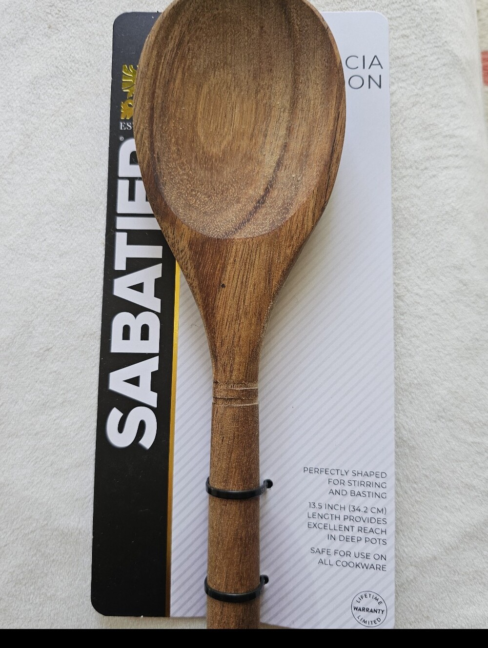 Sabatier Acacia Wooden Spoon - Brown